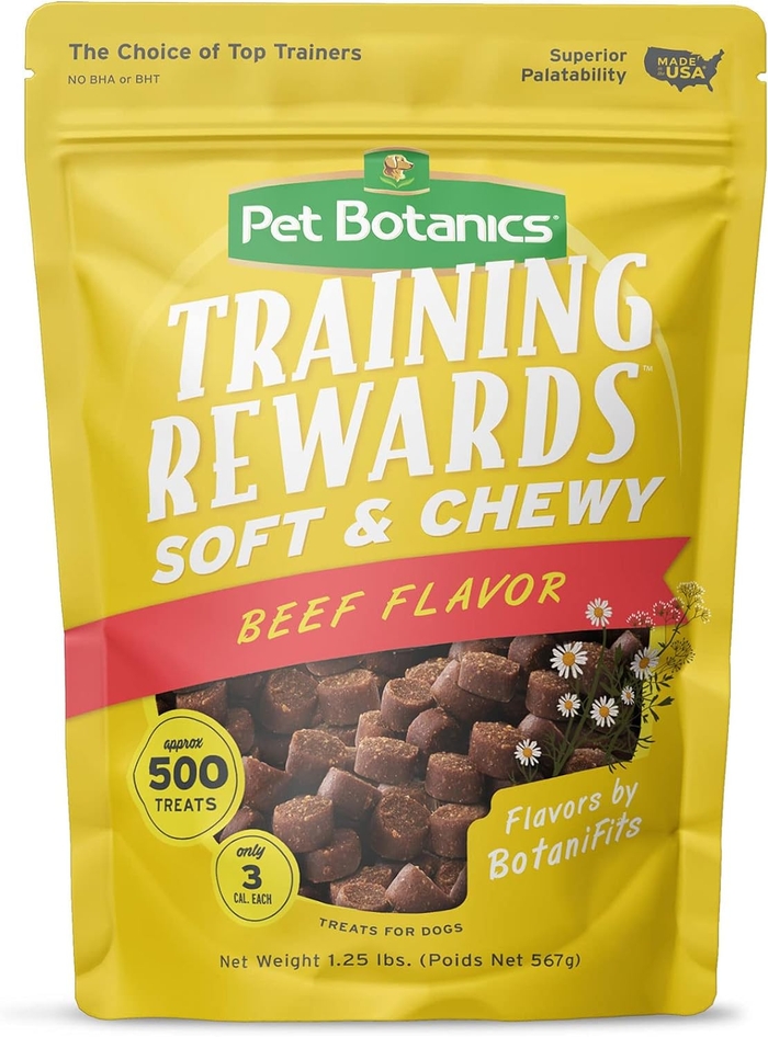 Pet Botanics Training Rewards Treats, Beef, 20 Ounces