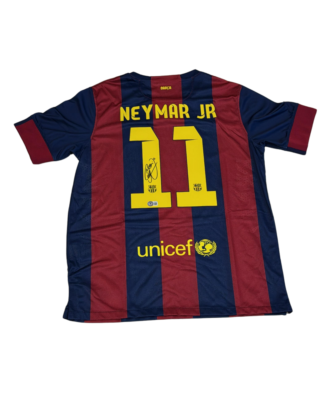 NEYMAR JR BARCELONA JERSEY SIGNED CERTIFICADO BECKETT