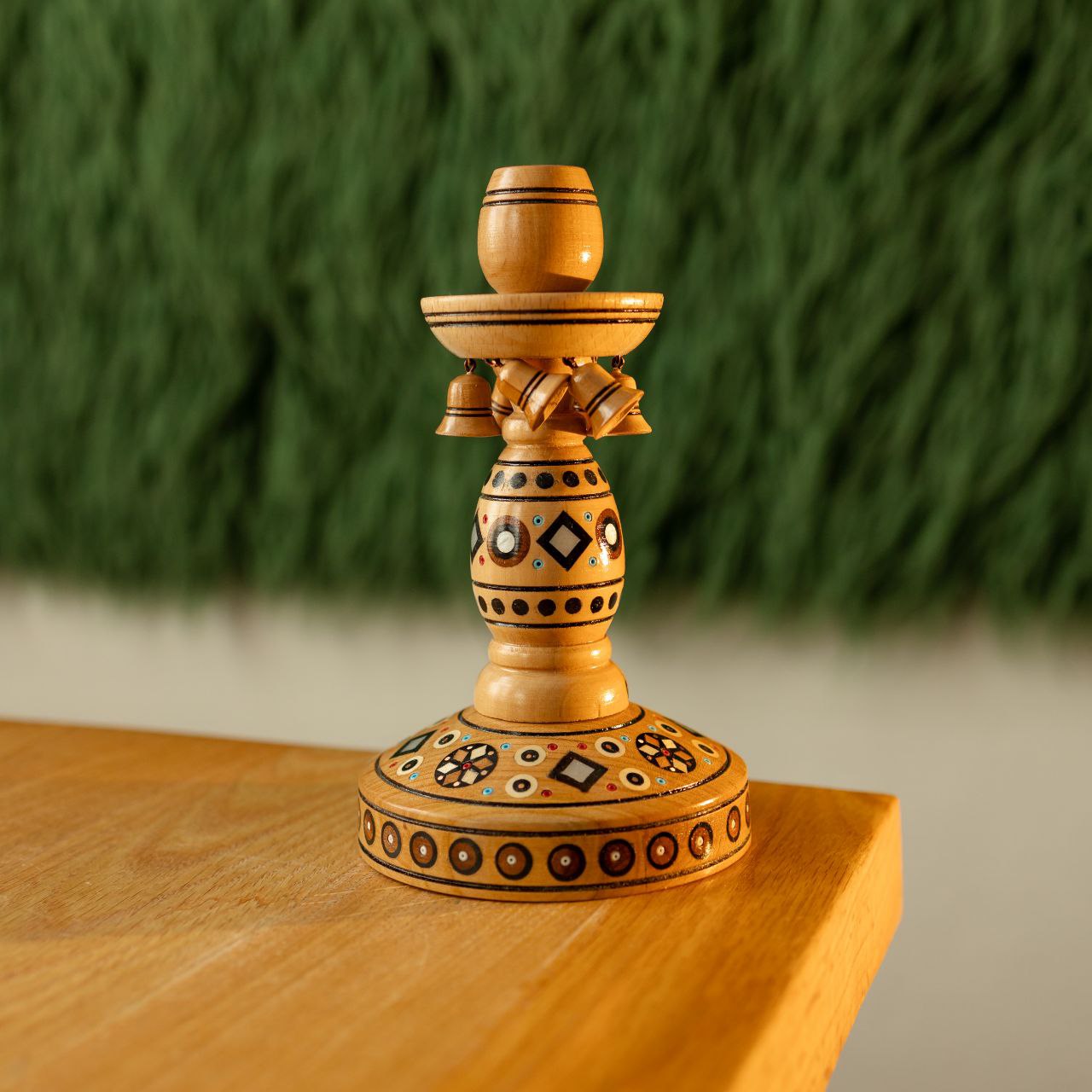 Інкрустований свічник, 20 см