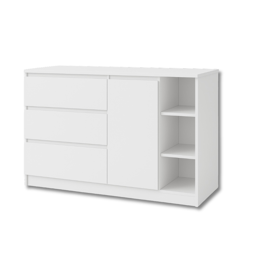 Комод на 3 шухляди з відкритою нішею