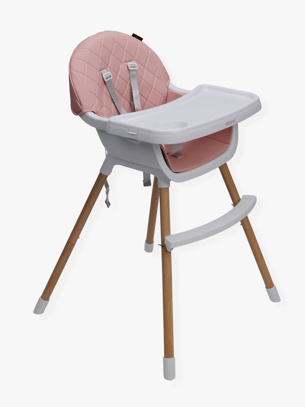 Стілець для годування дитини VELANO Evo 2 в 1 (Рожевий)