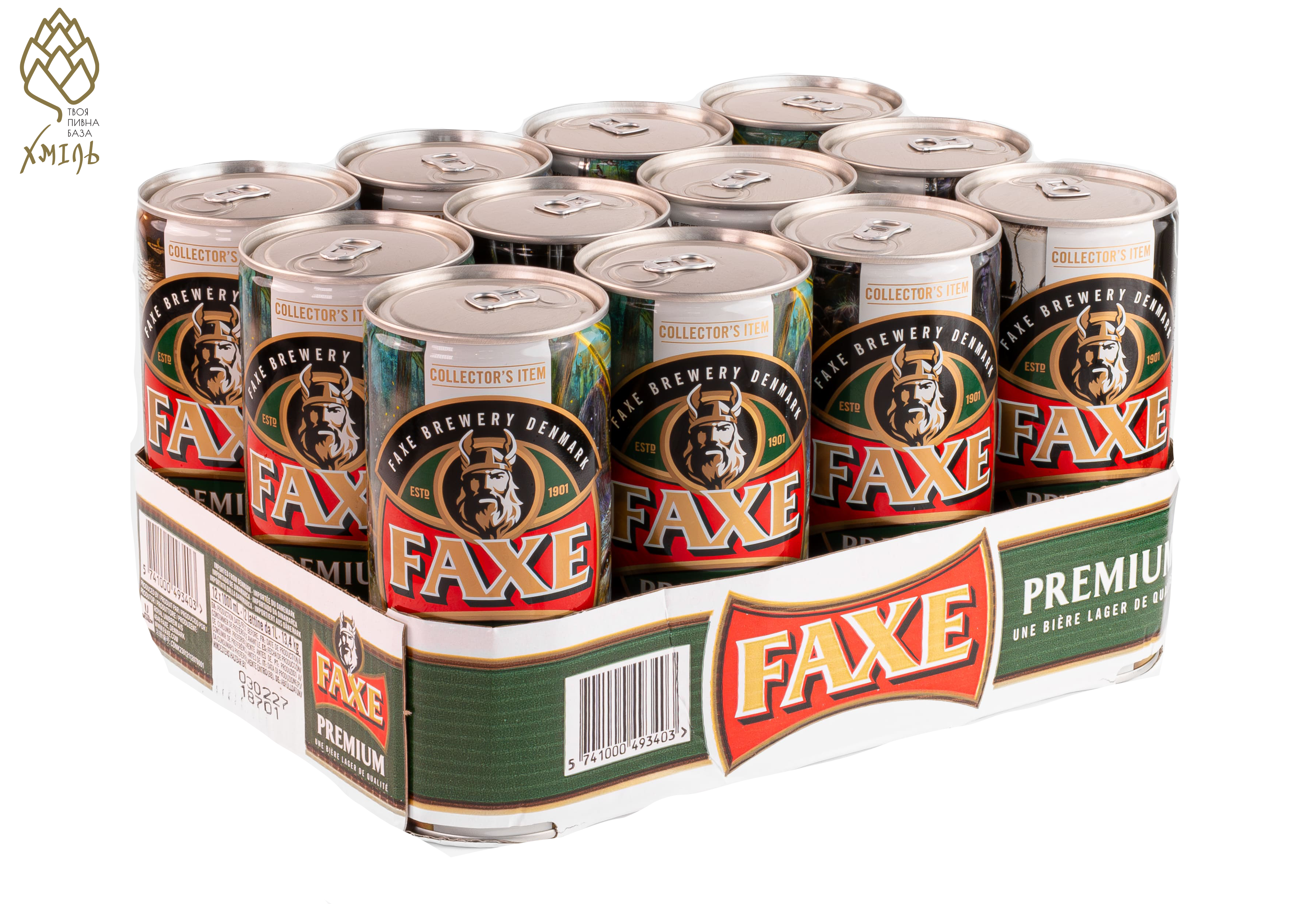 Пиво FAXE Premium 1л (12шт)