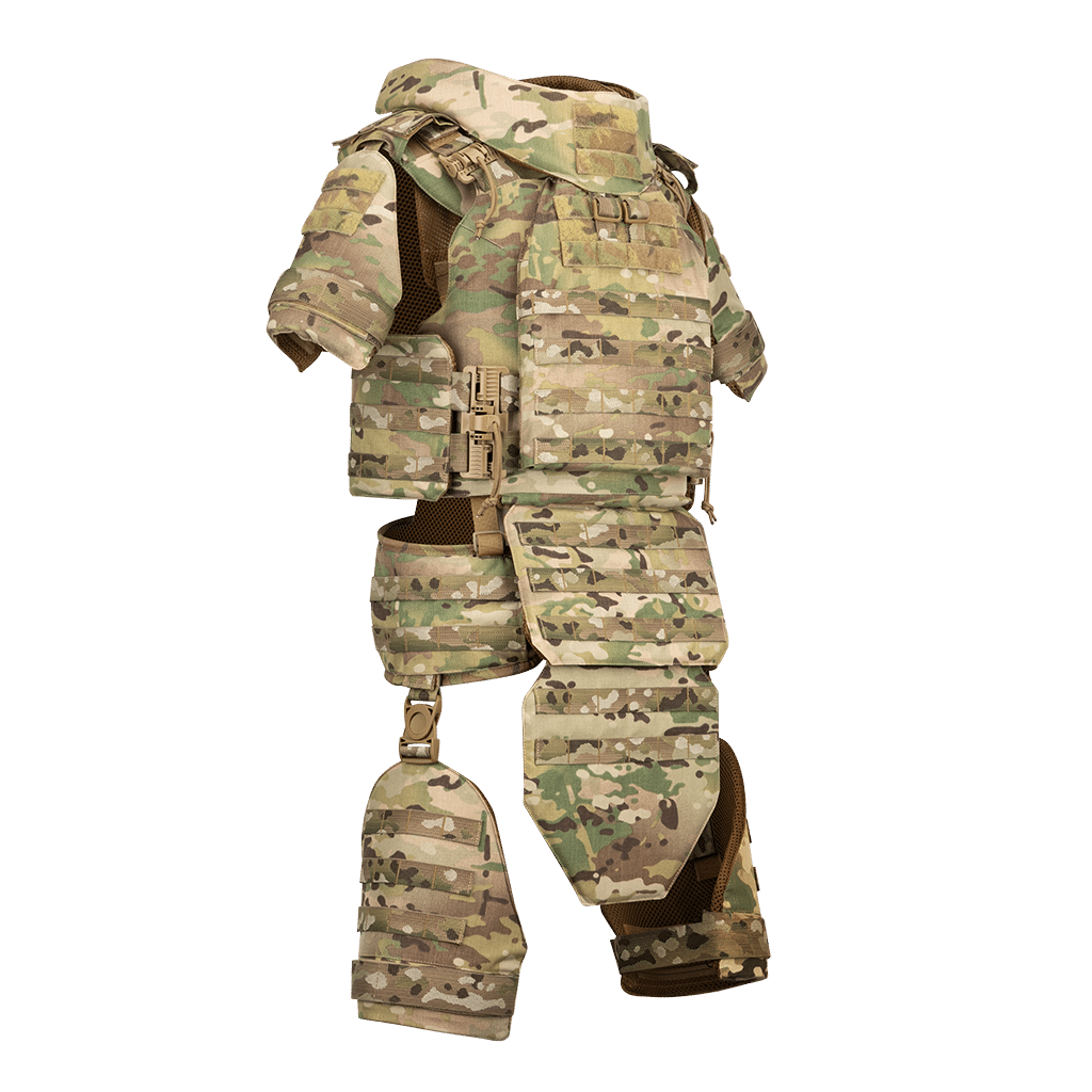 Жіночий повноцінний анатомічний бронекостюм "Рута Люта S Laser Cut Multicam" від українського бренду "Українська Броня".