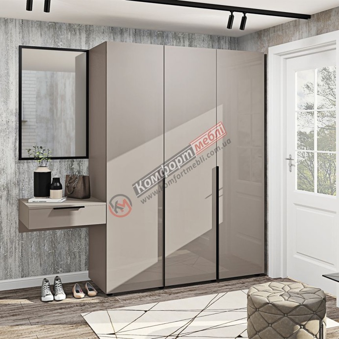Передпокій Flex 210 см з ДСП фасадами Кашемір в коридор