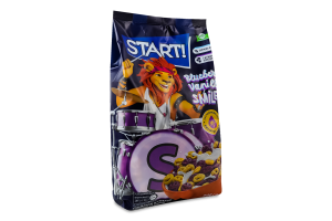 Сніданки сухі зернові зі смаком чорниці та ванілі Смайлики Start! 500г