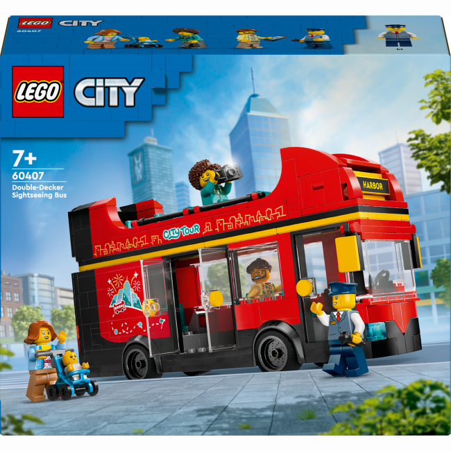 Конструктор LEGO City Червоний двоповерховий екскурсійний автобус (60407)