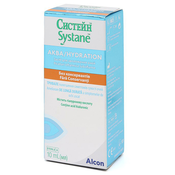 ЗВОЛОЖУЮЧІ КРАПЛІ ALCON SYSTANE AQUA (10 мл.)