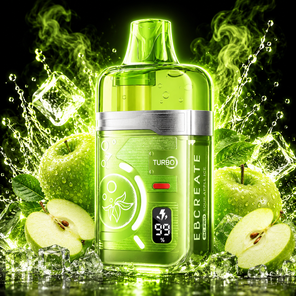 BC Pro 40000 Sour Apple Ice (Кисле яблуко з прохолодою)