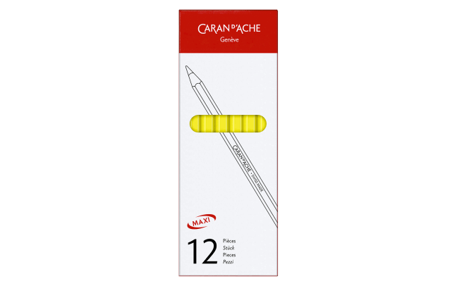 Коробка з 12 флуоресцентними жовтими олівцями MAXI
