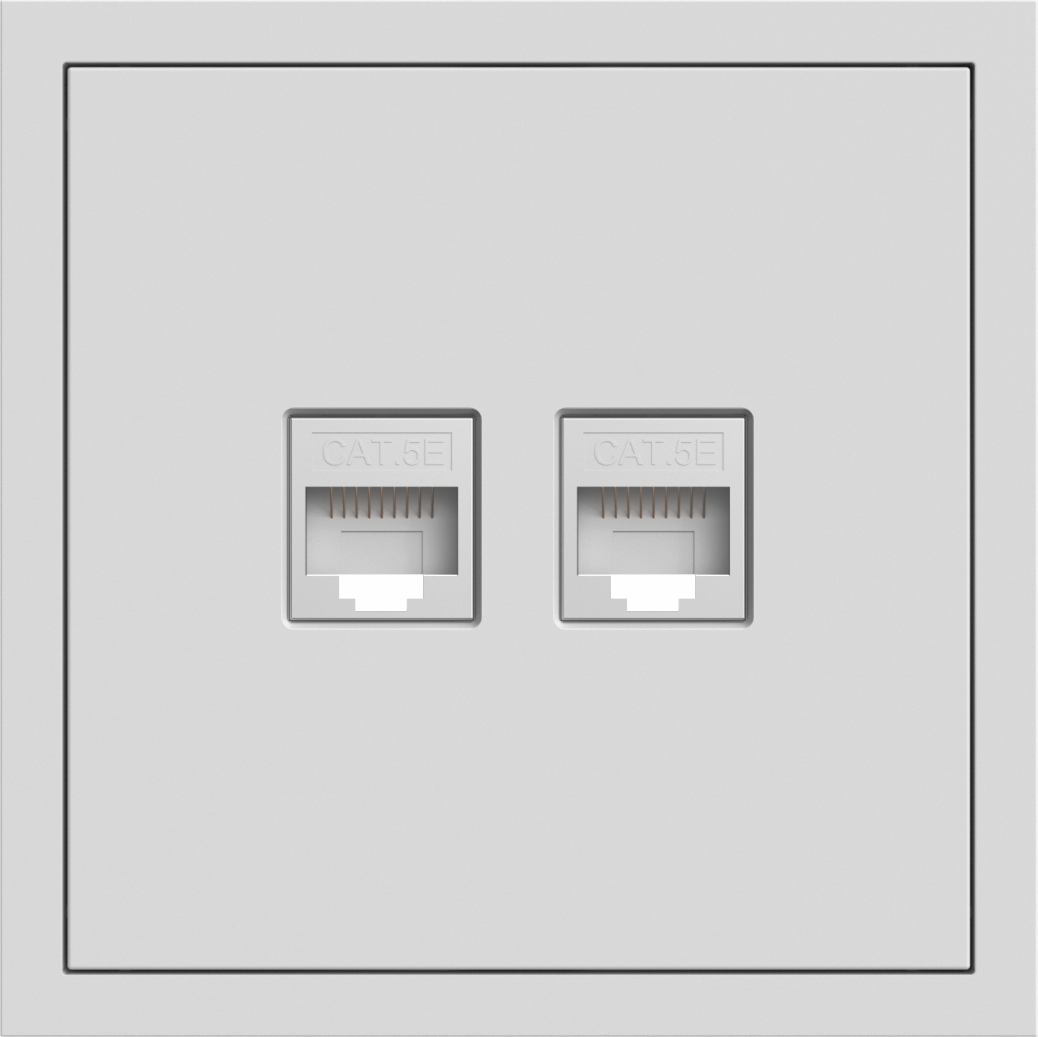 ER152PC-W розетка комп’ютерна подвійна, механізм білий Soft