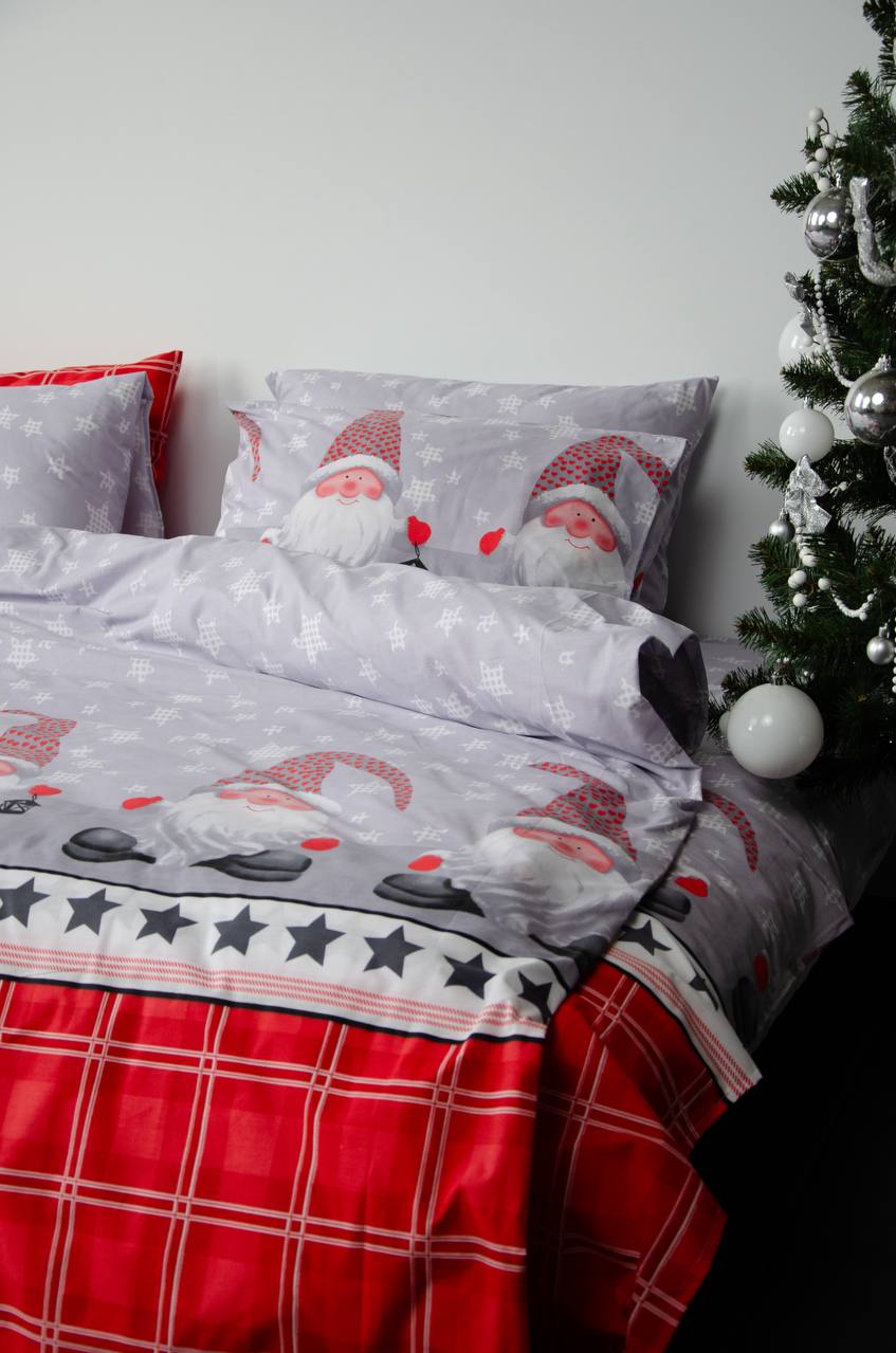 Постільний комплект Матова 100% бавовна Гноми