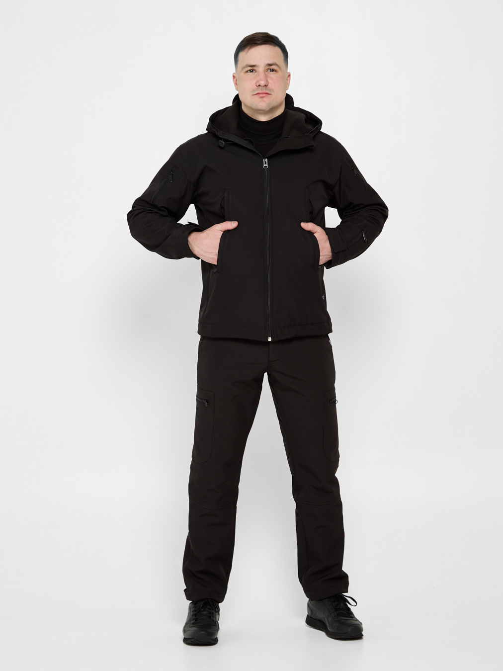Чоловічий костюм UKM Softshell 2.0 чорний
