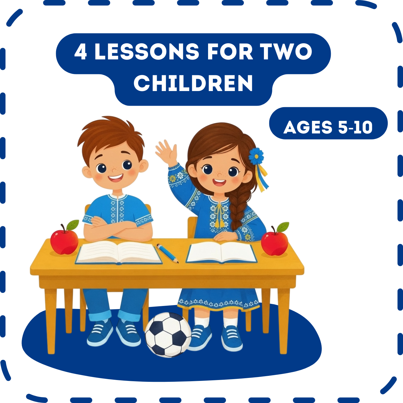 4 lessons for two children