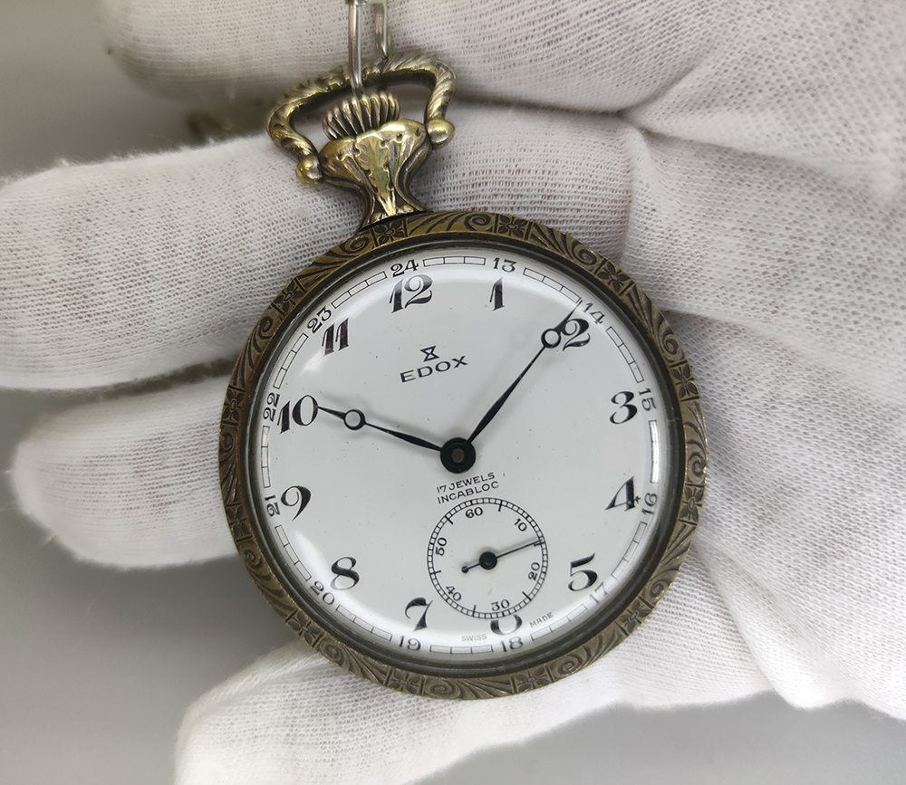 Edox «17 Jewels Incabloc» – Swiss Mechanical Pocket Watch