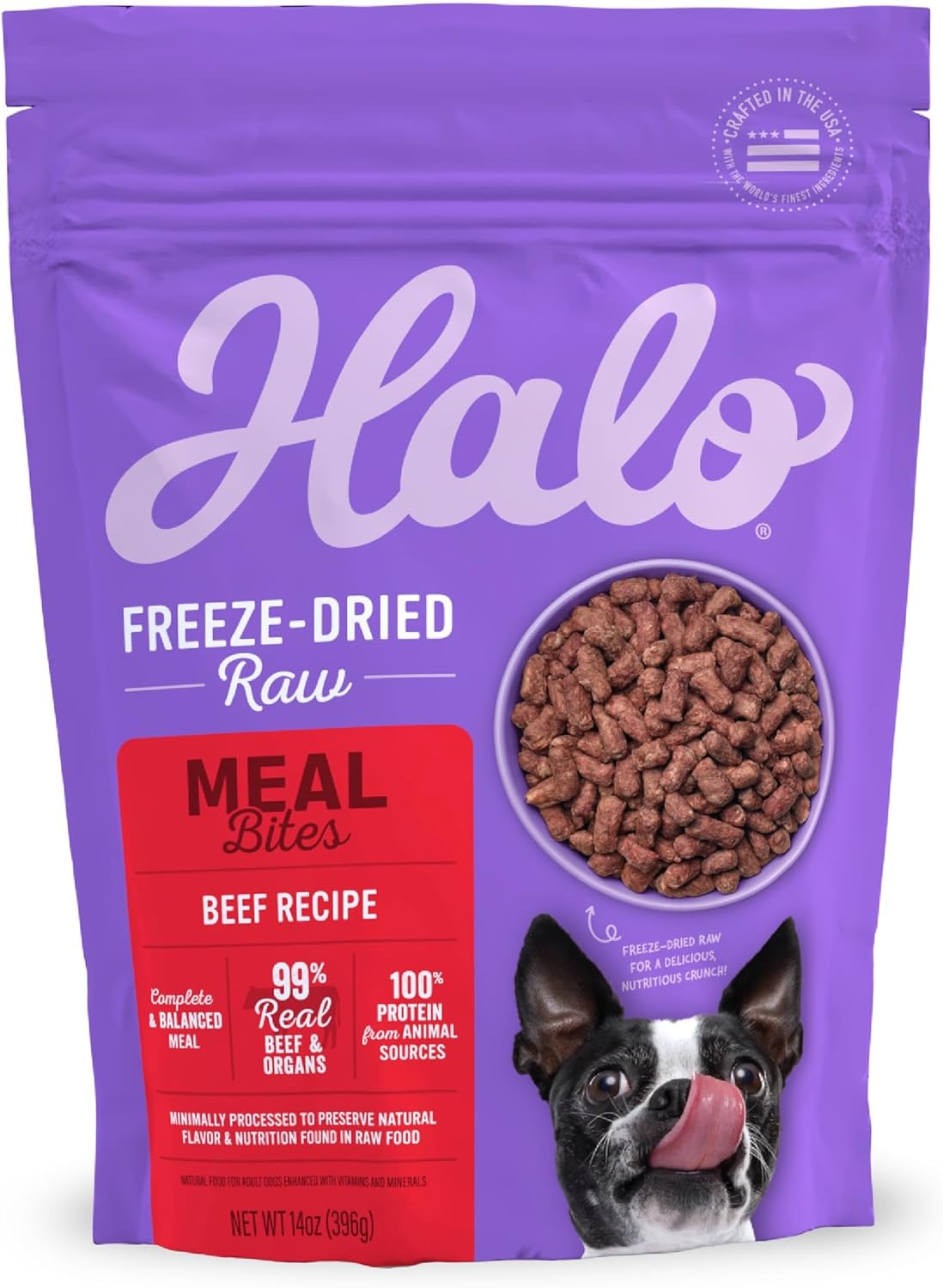 Halo Meal Bites Freeze Dried Raw Dog Food