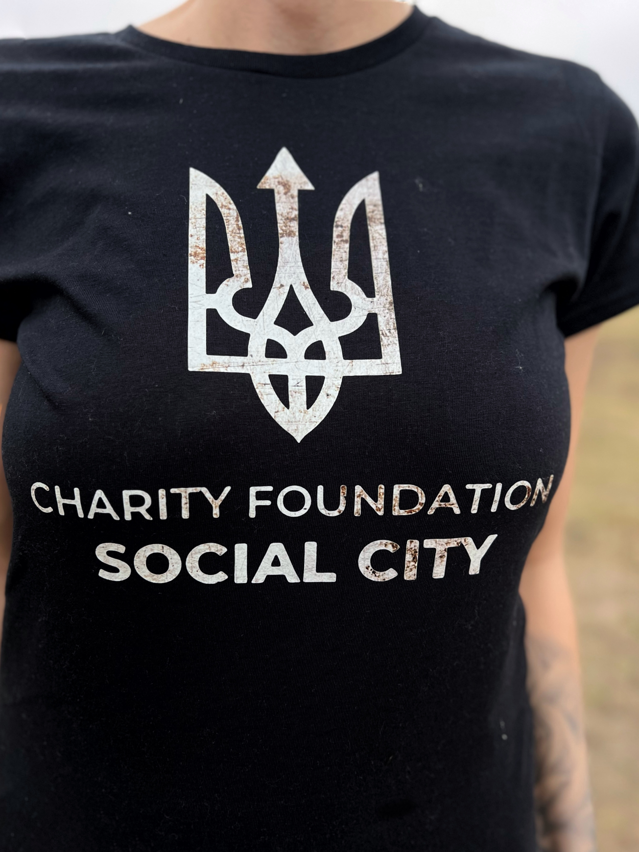 Футболка SOCIAL CITY UKRAINE silver | T-shirt SOCIAL CITY UKRAINE silver