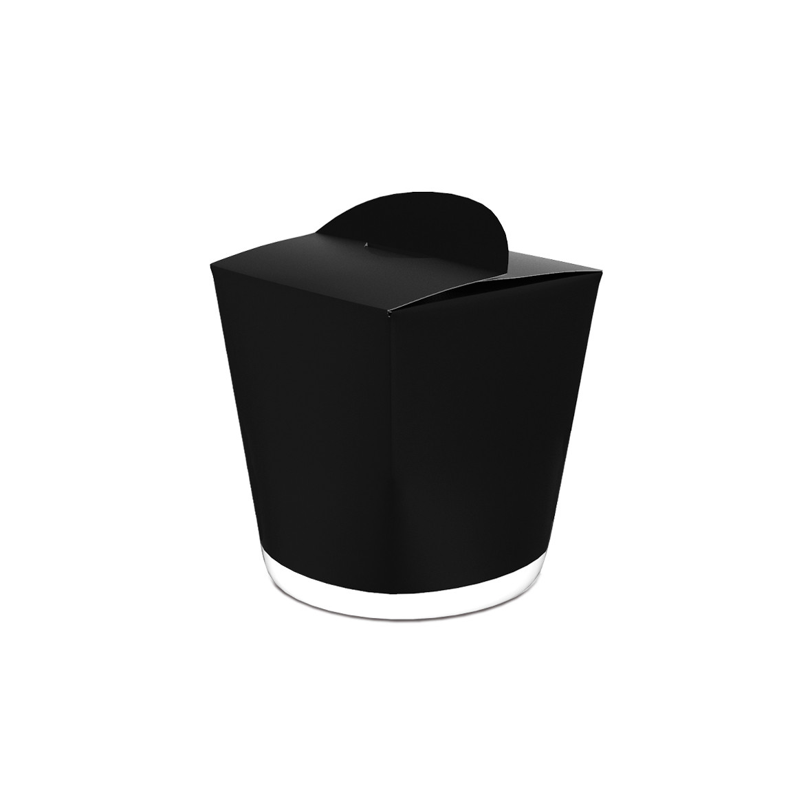 Паста бокс 600 мл чорний/білий, упаковка 50 шт, 013300086