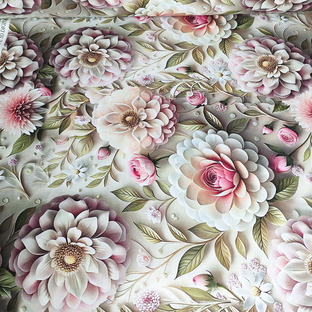 Тканина Ранфорс Digital print - Жоржина