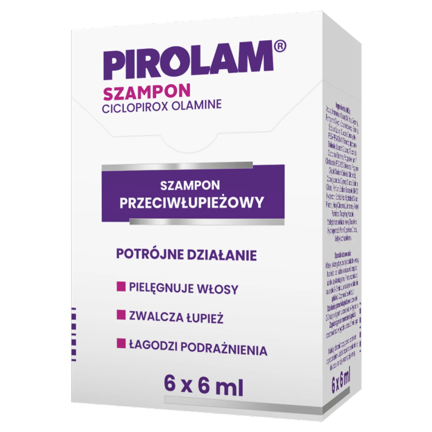 Pirolam ефективний шампунь проти лупи - 6 саше х 6 мл