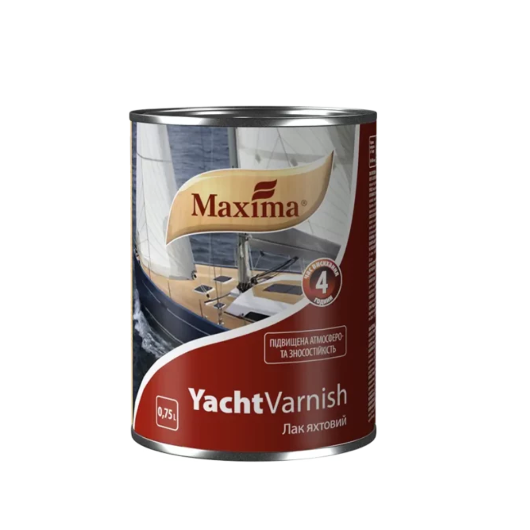 Лак яхтовий алкідно-уретановий глянцевий TM Maxima 0.75 л