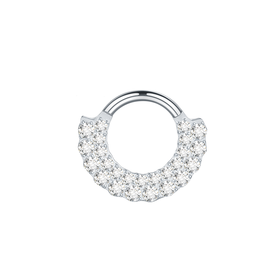 Double Row CZ Stone Clicker