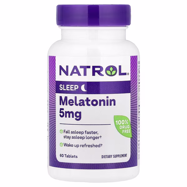 Natrol, Melatonin, 5 mg, 60 Tablets