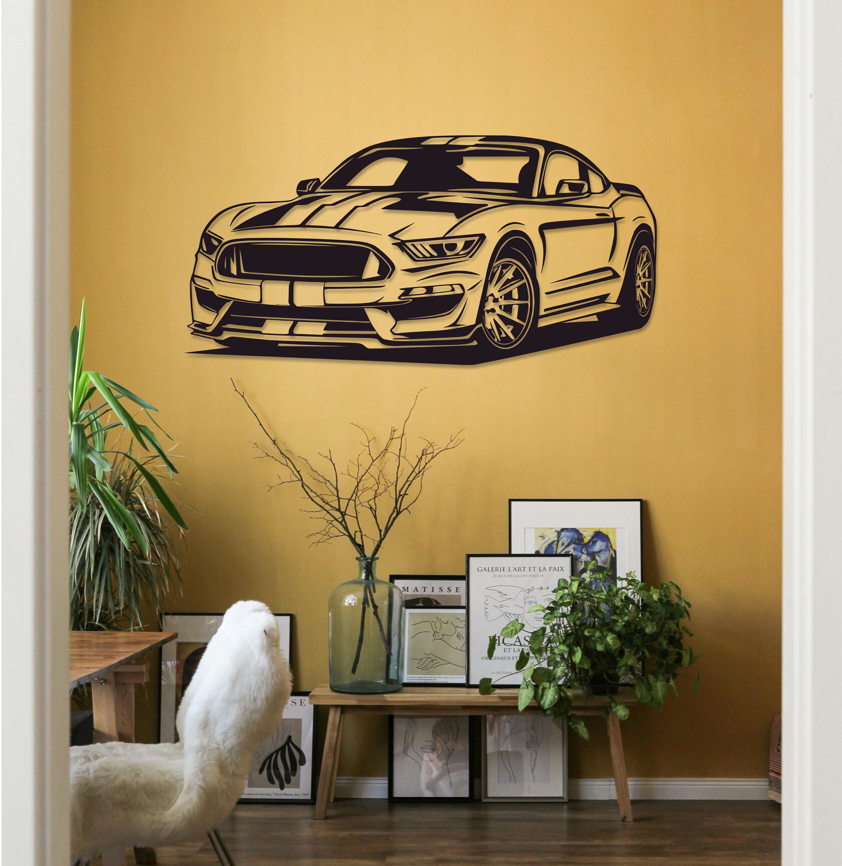 Панно дерев'яне "Mustang"