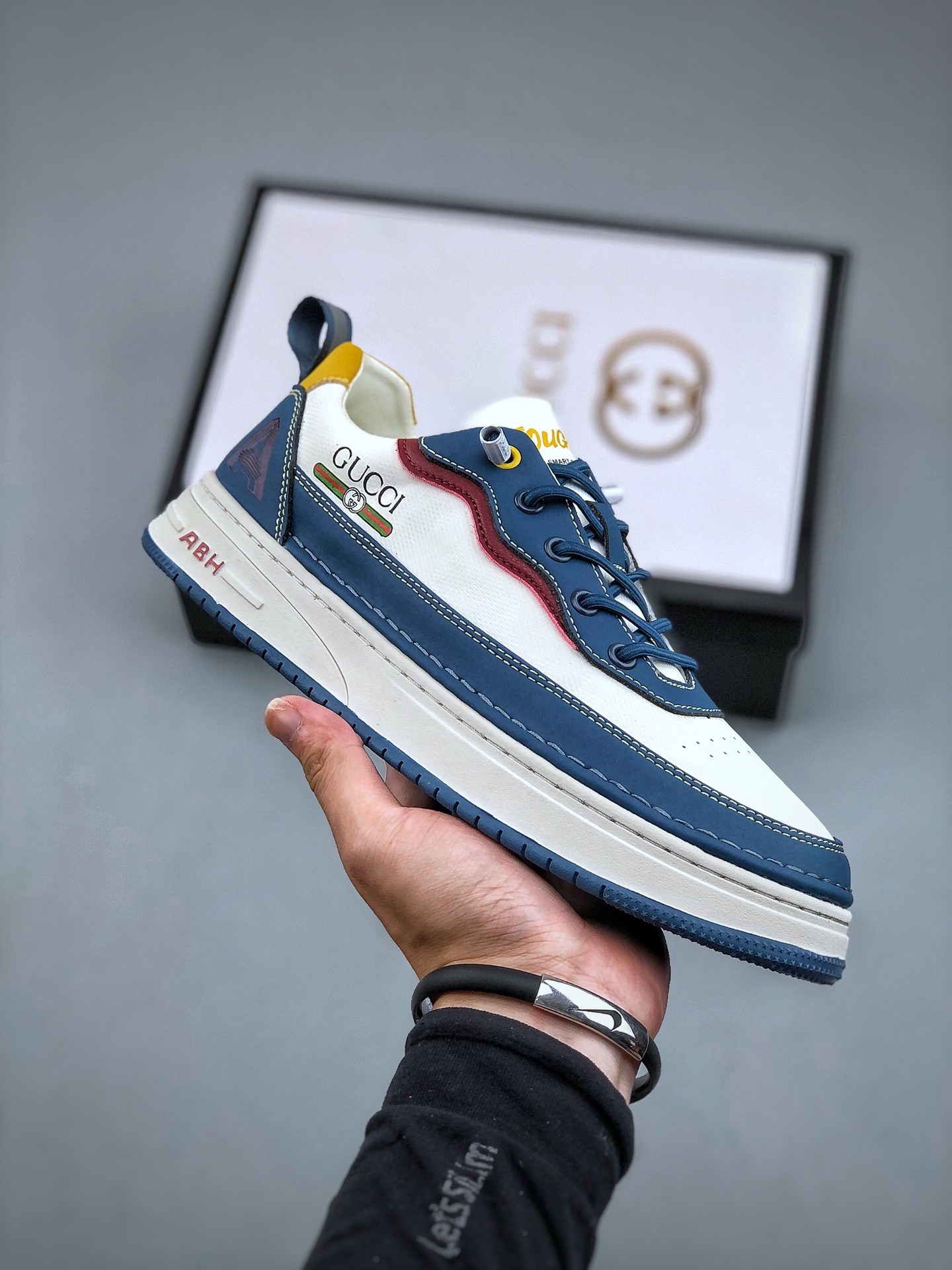 Gucci Ace watersnake trimmed