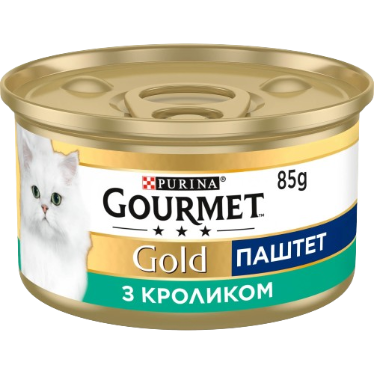 Вологий корм для кішок Пуріна Гурме Голд (Gourmet Gold) паштет, з кроликом, 85 г