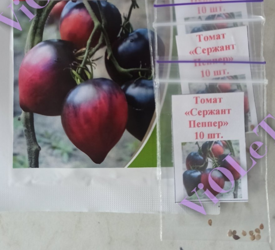 Томат Сержант Пепперс рожевий F1, індетермінантний,  розфасовка 10 шт. Breeding Seed