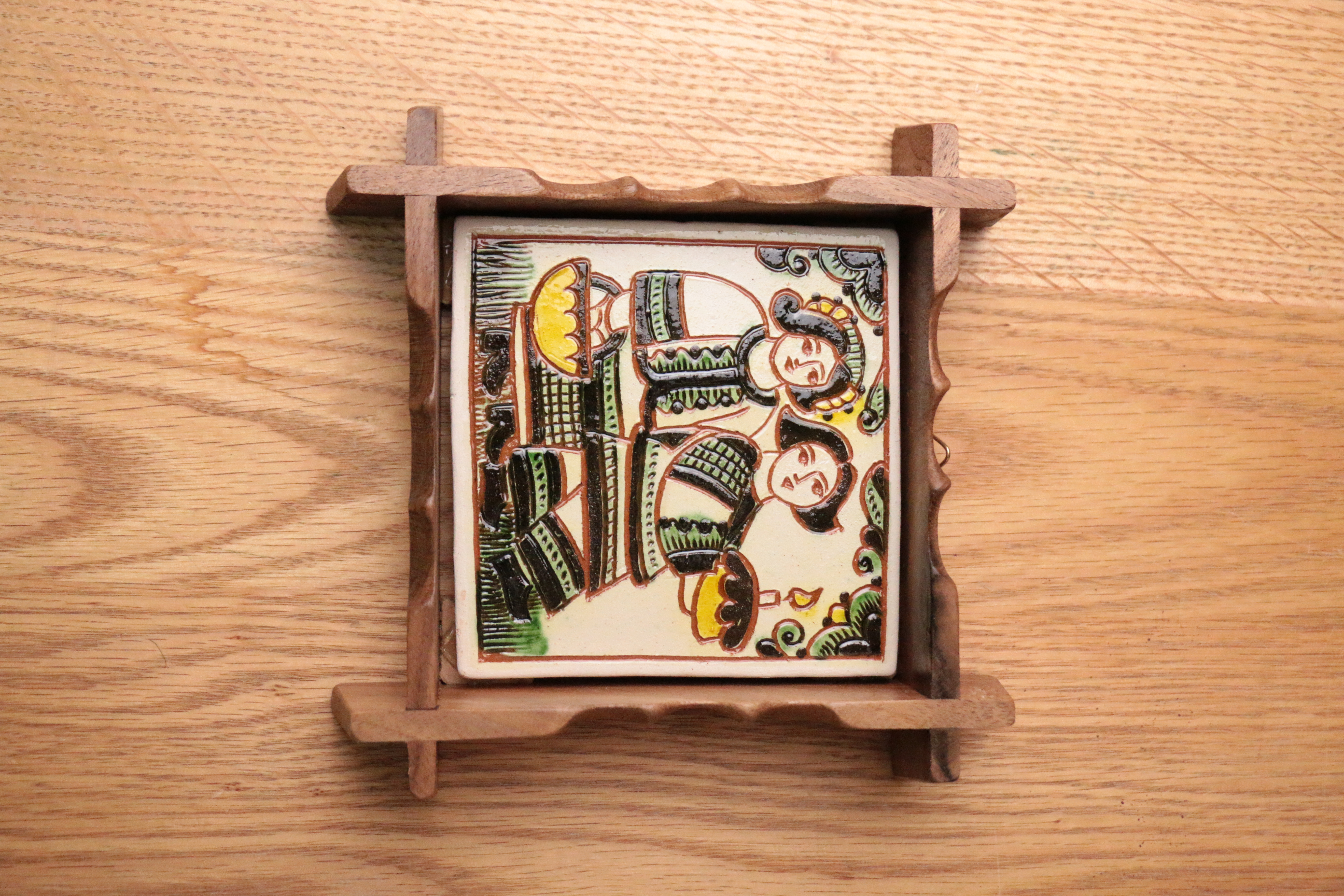 Плиточка у рамці "Вогники", 15*15 см