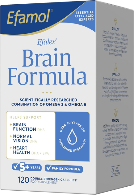 Efamol Efalex Brain Formula 120 капсул