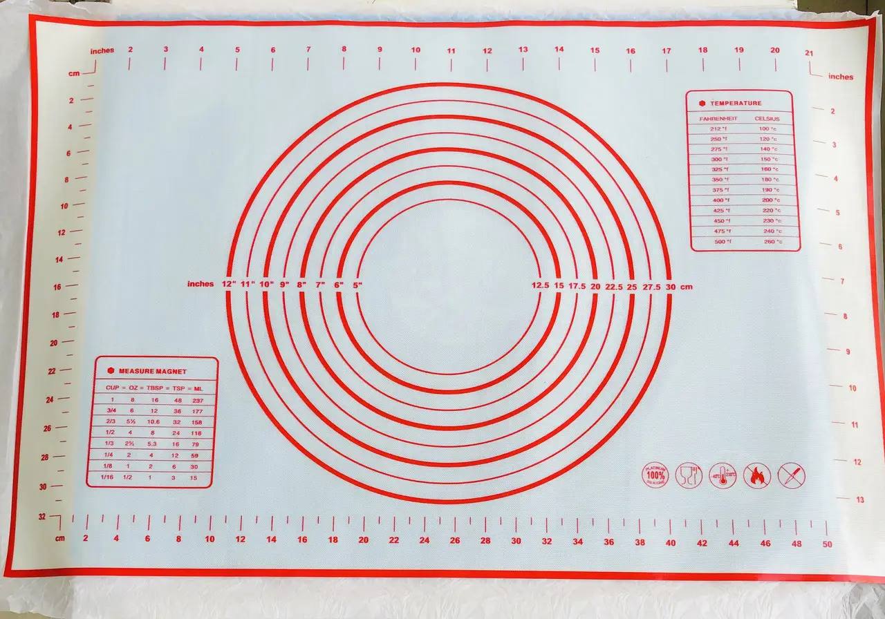 Силіконовий килимок для тіста та приготування