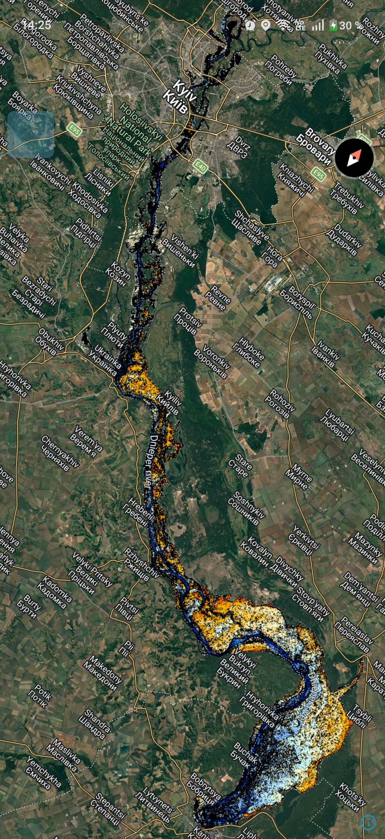 Канівське Водосховище без Києва