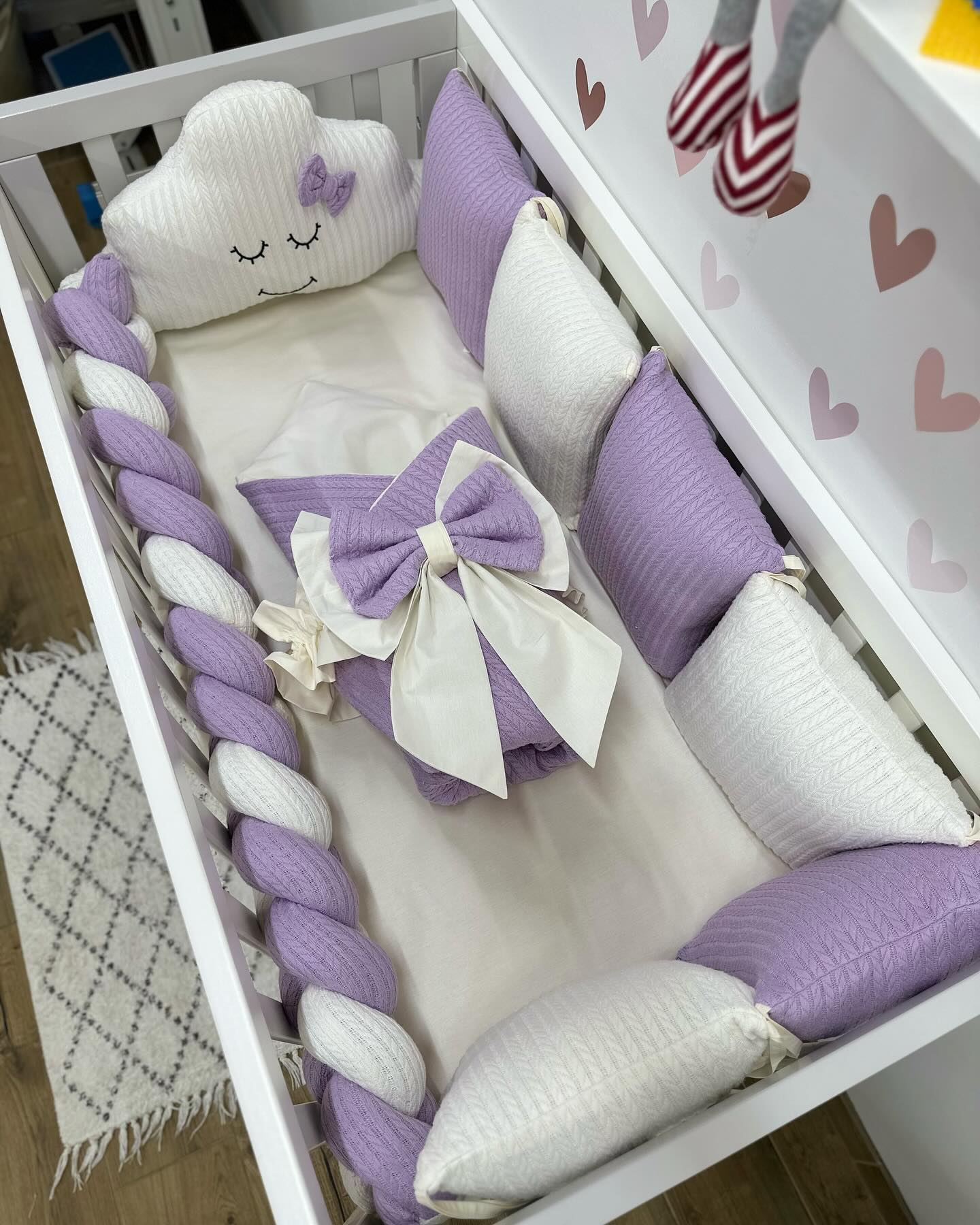 В ліжечко набір Babys «Хмаринка» лавандовий