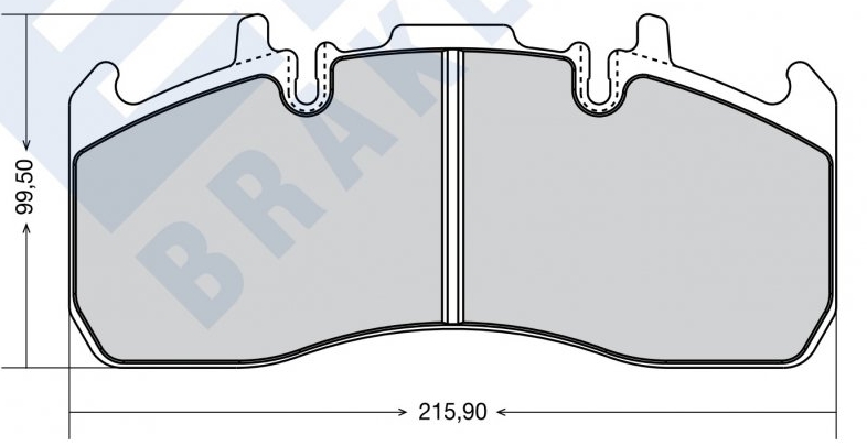 WVA 29173 Колодки гальмівні дискові  RVI/ VOLVO 5001864365,7421496556,20568712,20568715