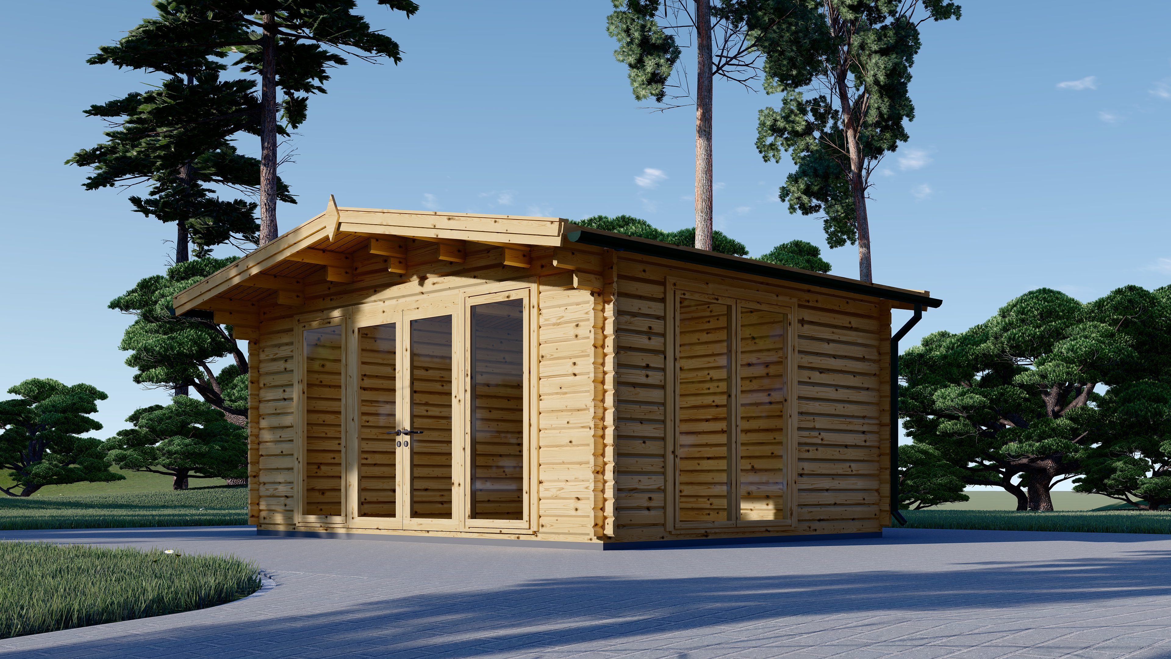 Caseta de jardín de madera Marco 5x4