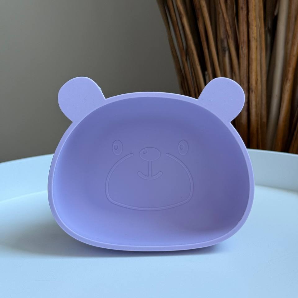 Глибока миска "Ведмедик" Лаванда (Pastel lilac)