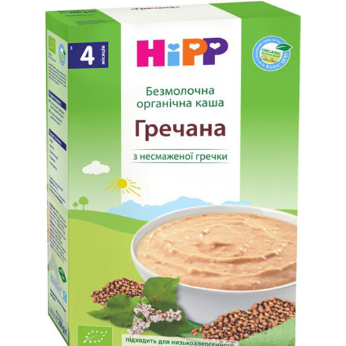 Безмолочна органічна каша «Гречана» HiPP 