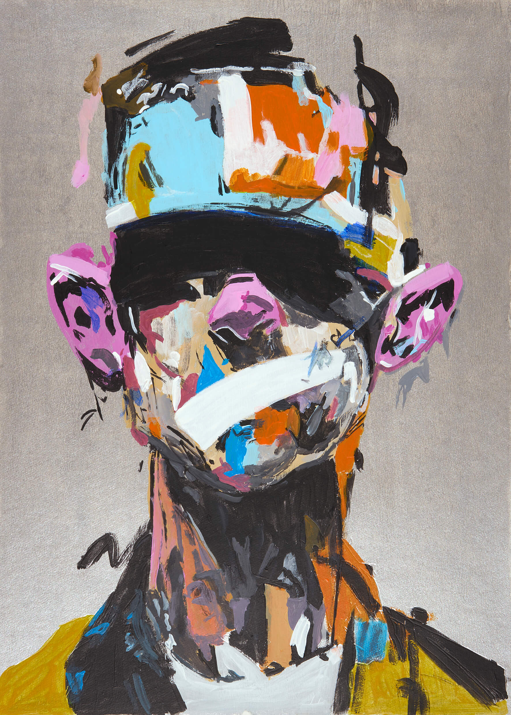 Stress Day V, 42x30 cm original acrylic painting on paper