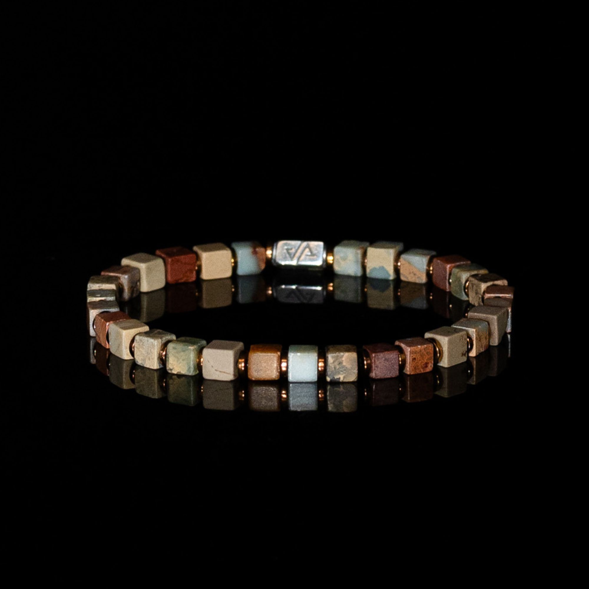 Jasper Cube Bracelet