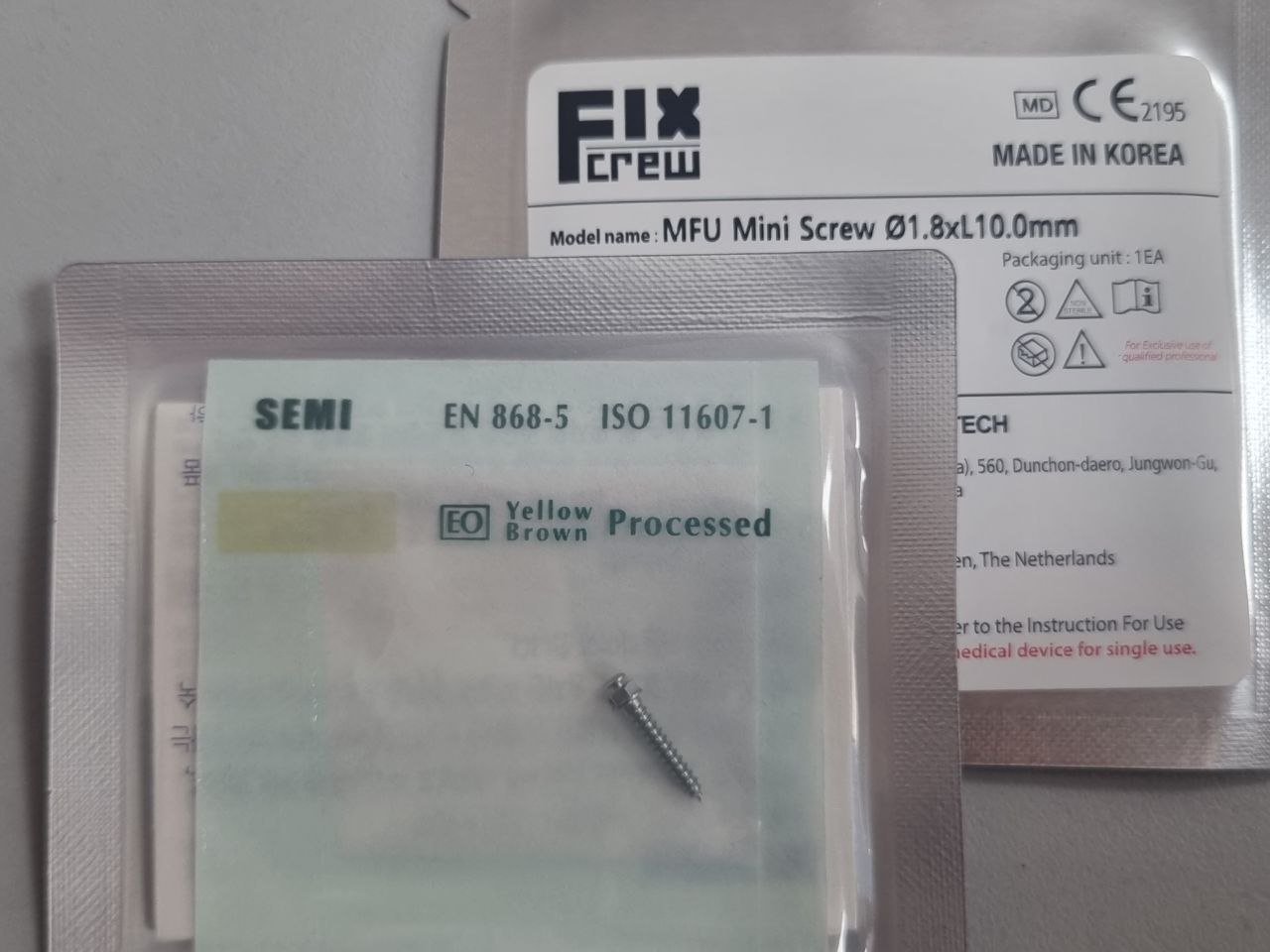 Мікроімплант ортодонтичний WBT MFU 1,8x10 мм