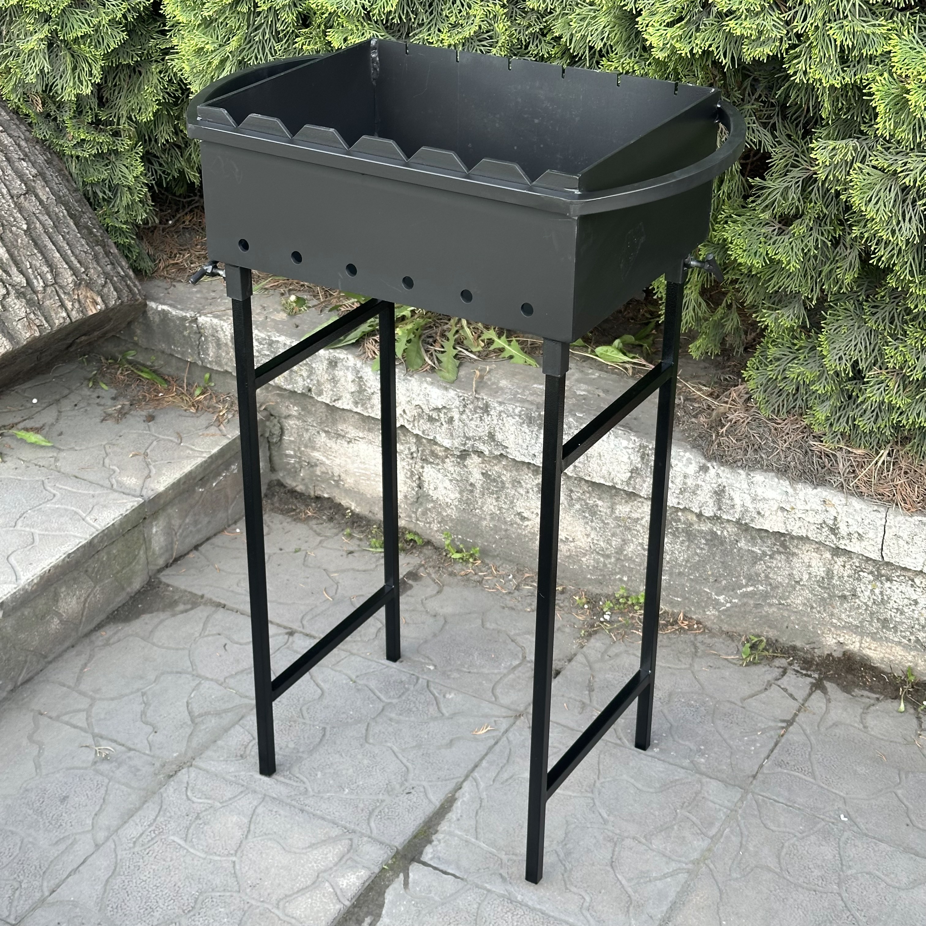 Універсальний Мангал зі знімними ніжками на 6 шампурів 2 мм