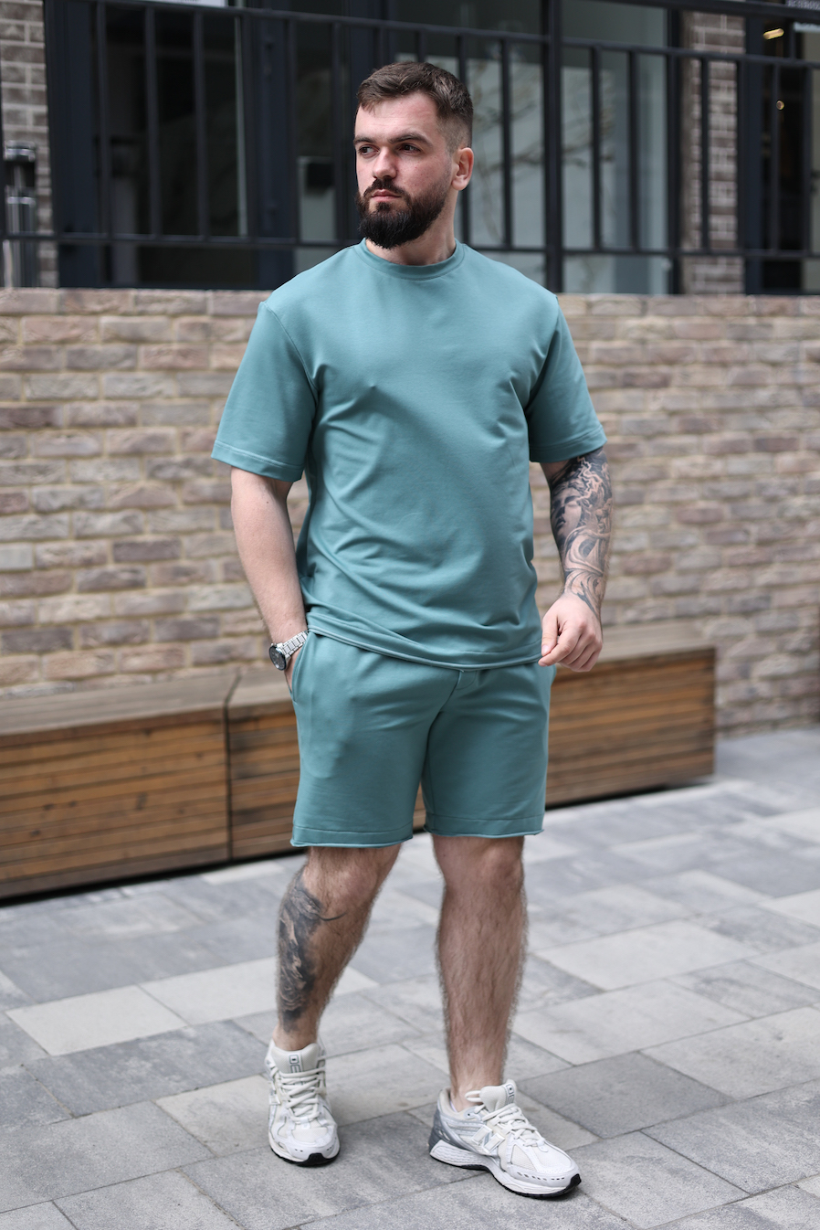 Комплект чоловiчий «Breeze» футболка + шорти (S, M, L, XL, 2XL, 3XL)