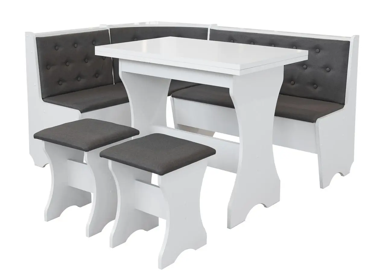 Комлект для кухні ГАММА колір білий тканина-cіра