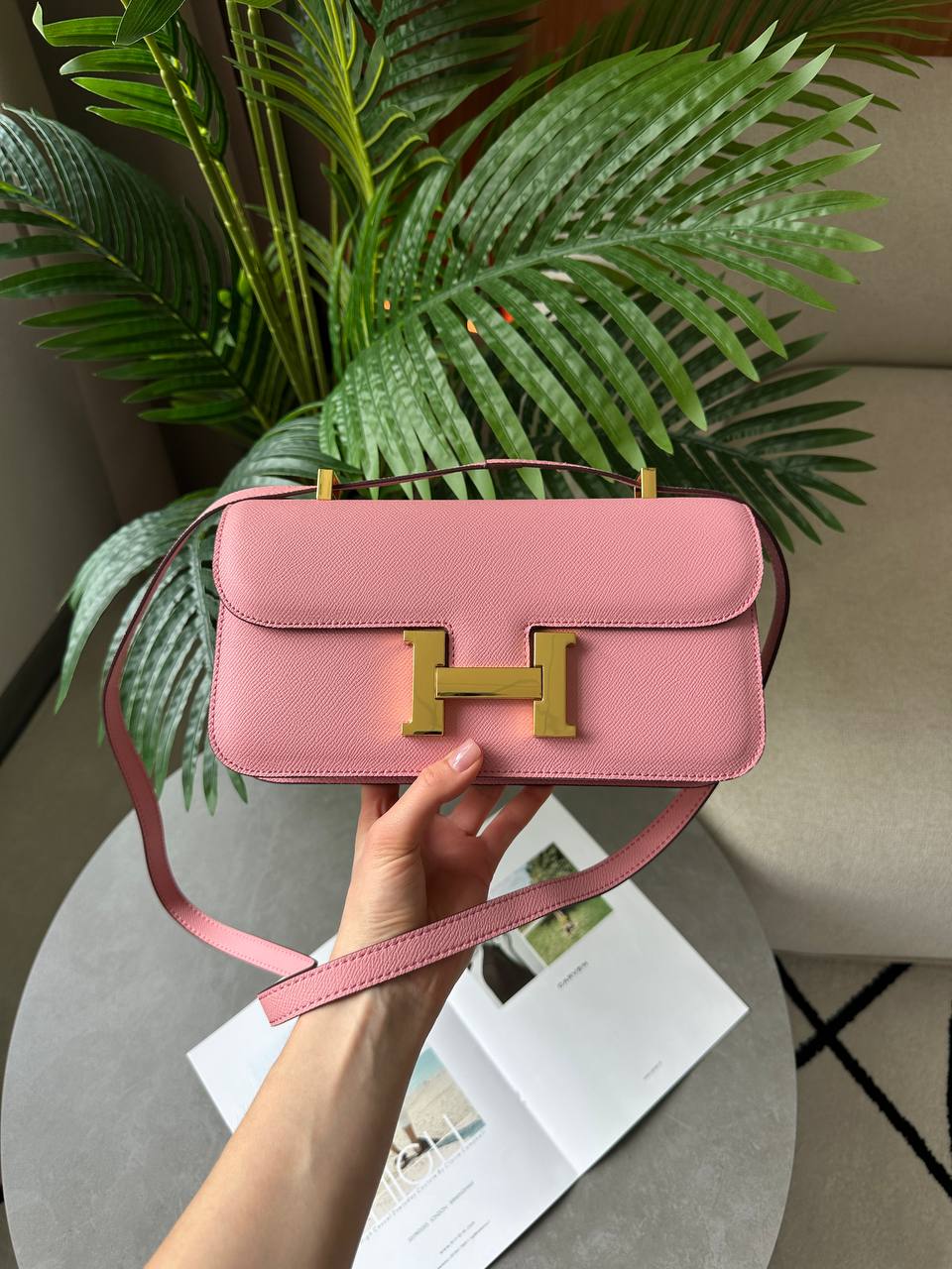 Hermes Constance 26 Elan Pink bag