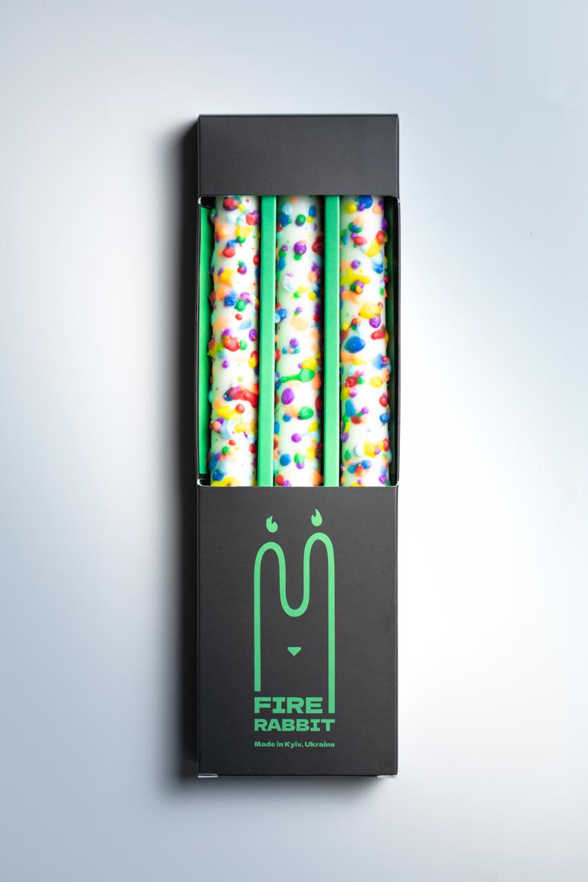 Dotted Pride Candle, Set of 3