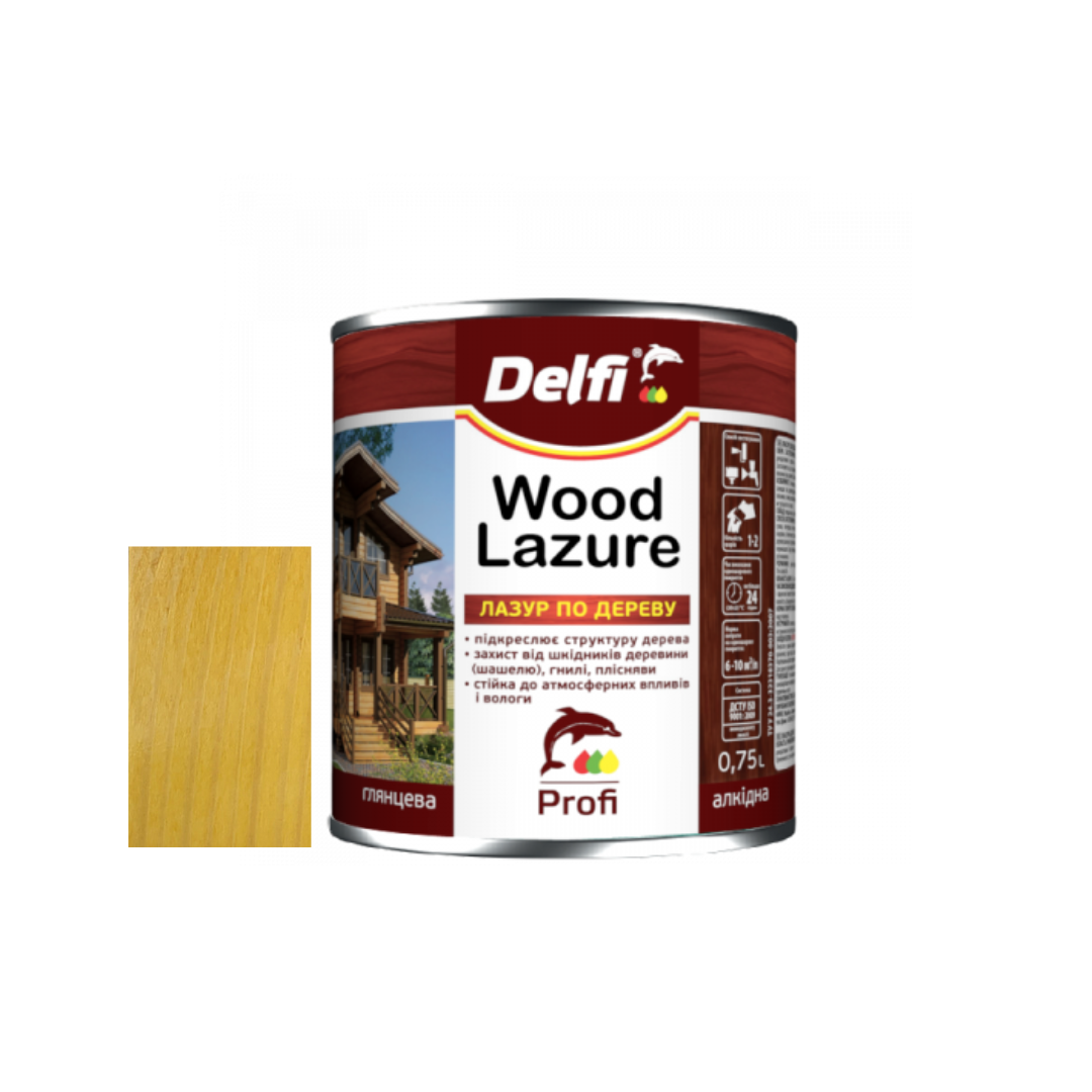 Лазур для дерева “Дуб” TM Delfi 0.75 л