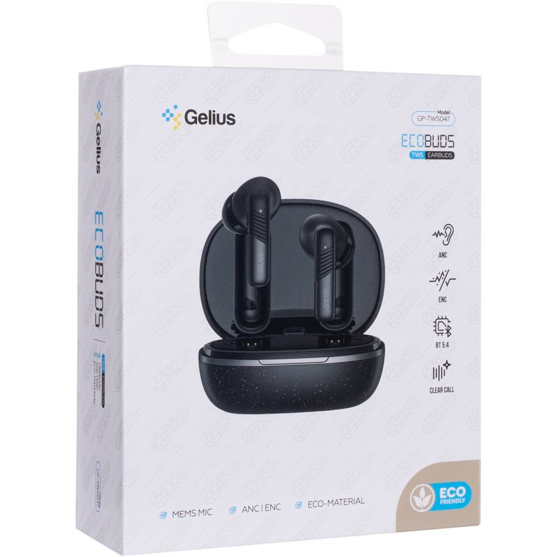 Бездротові навушники TWS Gelius EcoBuds GP-TWS047 Black