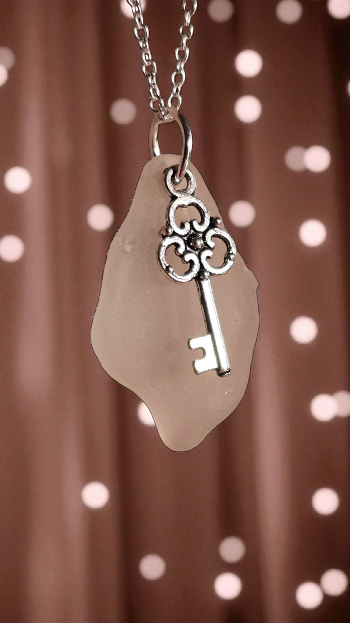 Key Sea Glass Necklace